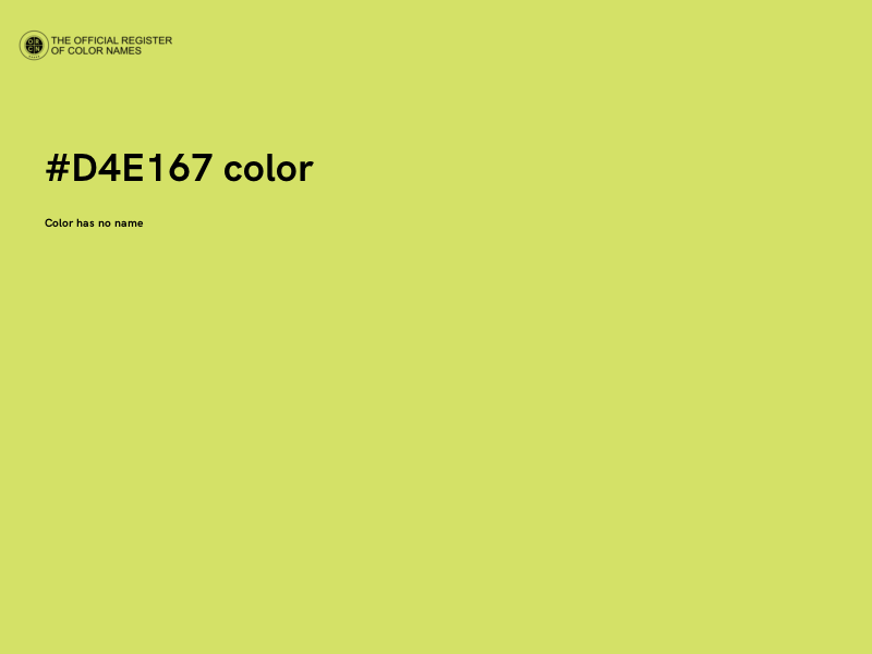 #D4E167 color image
