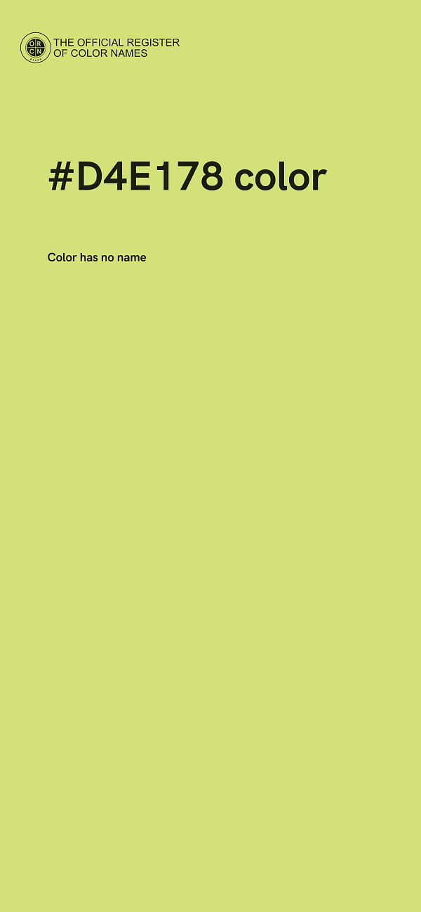 #D4E178 color image