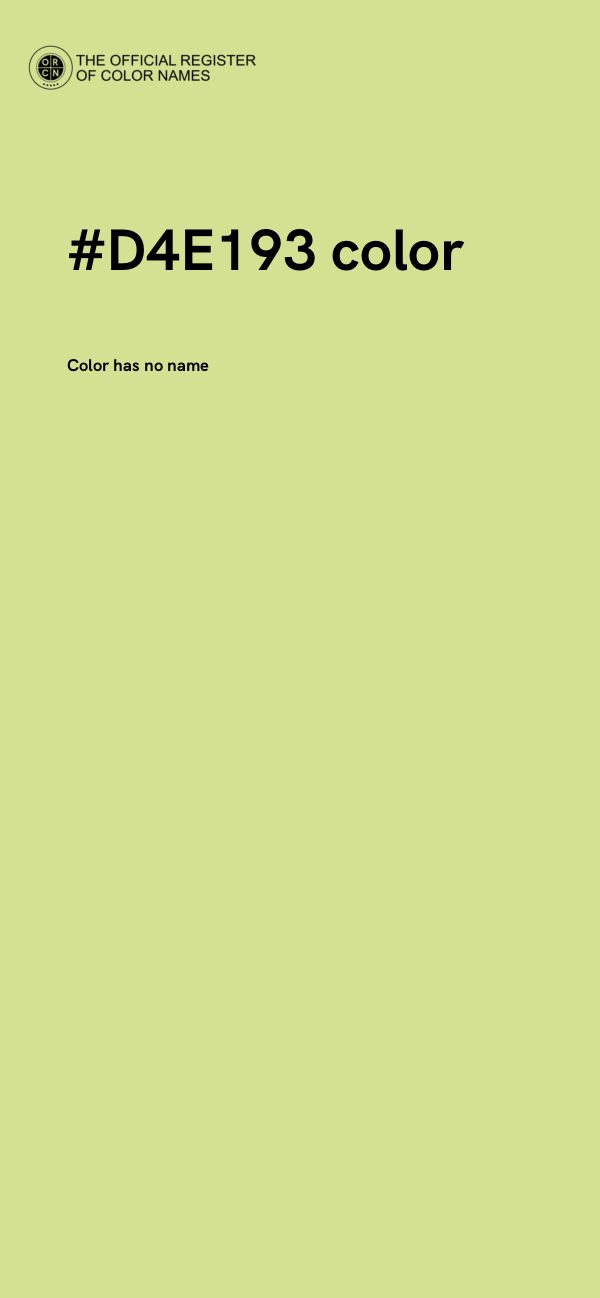 #D4E193 color image
