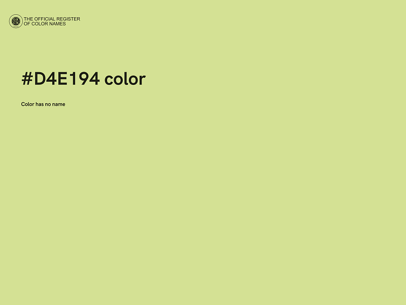 #D4E194 color image