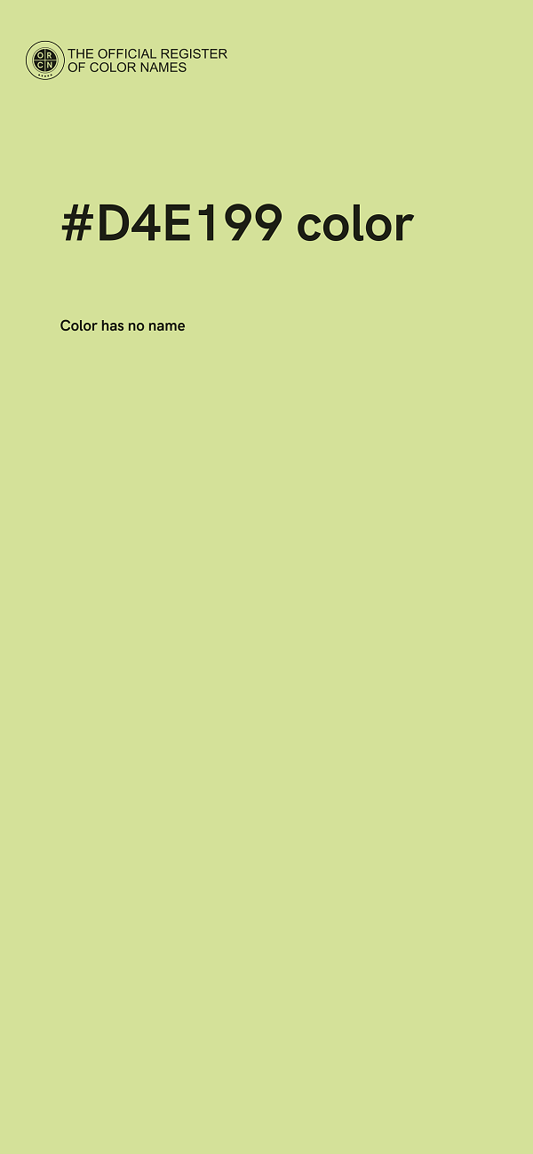 #D4E199 color image