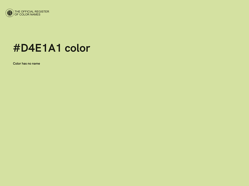 #D4E1A1 color image