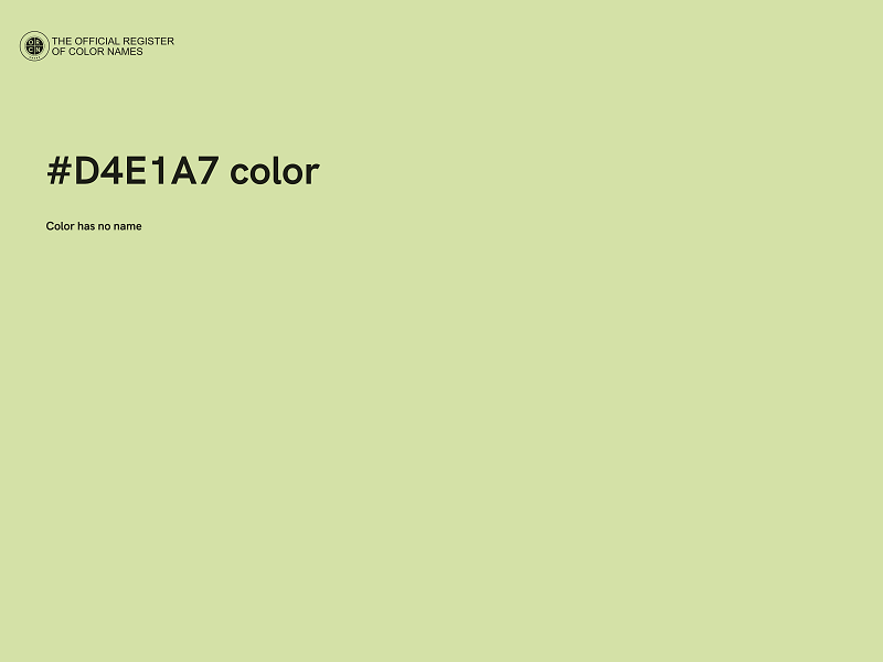#D4E1A7 color image