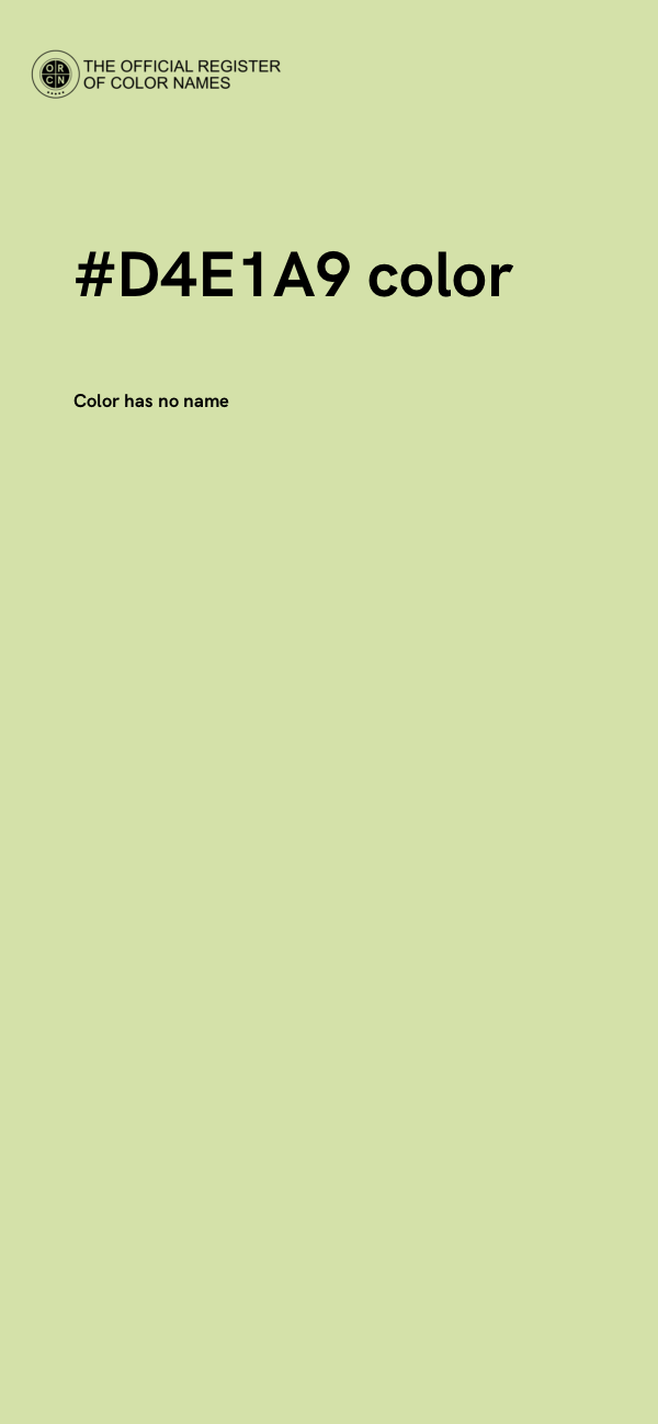 #D4E1A9 color image