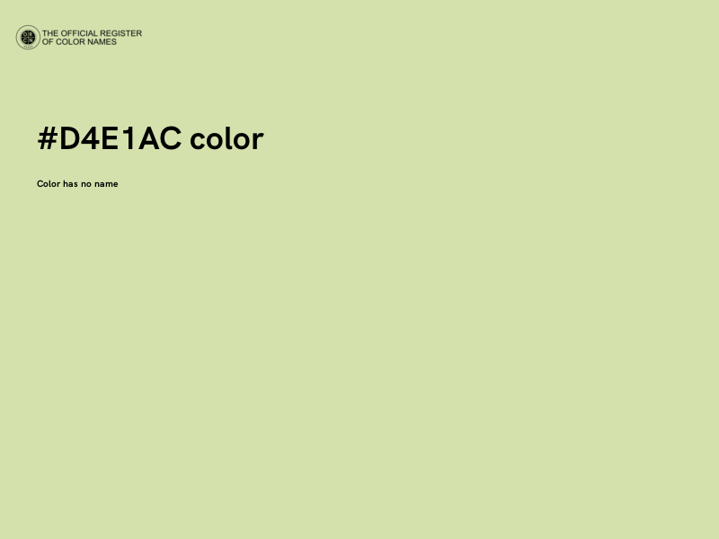 #D4E1AC color image