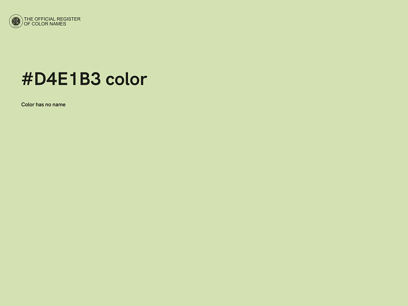 #D4E1B3 color image