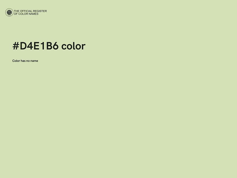 #D4E1B6 color image