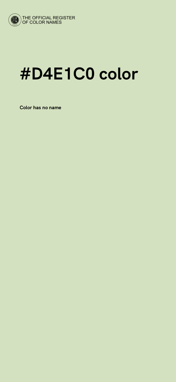 #D4E1C0 color image