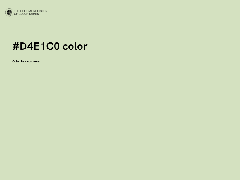 #D4E1C0 color image