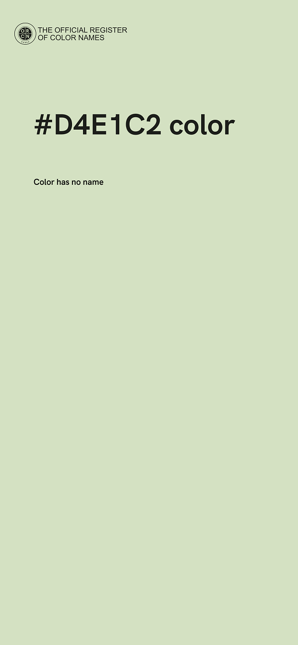 #D4E1C2 color image