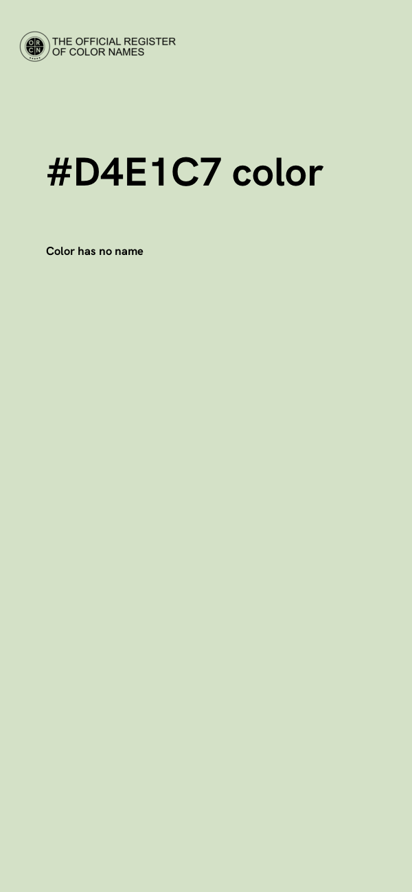 #D4E1C7 color image