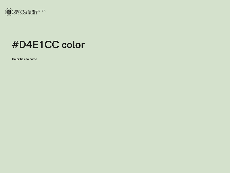 #D4E1CC color image