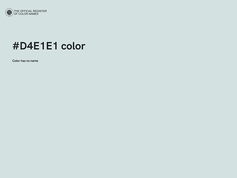 #D4E1E1 color image