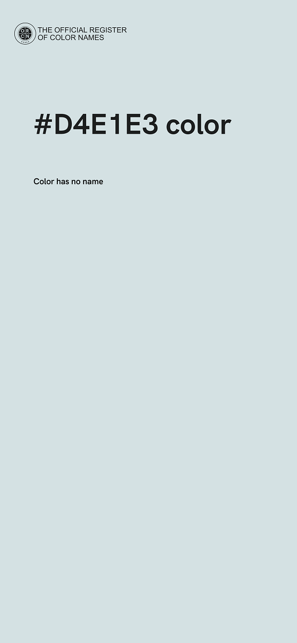 #D4E1E3 color image