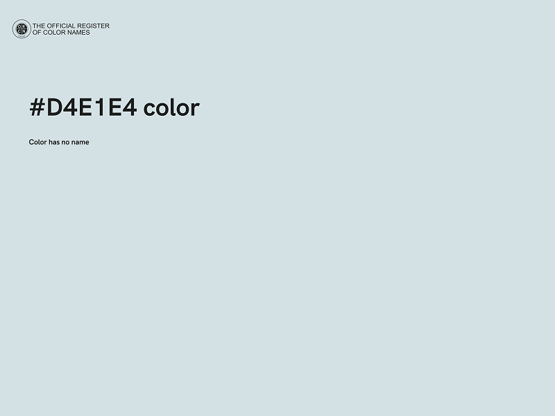 #D4E1E4 color image