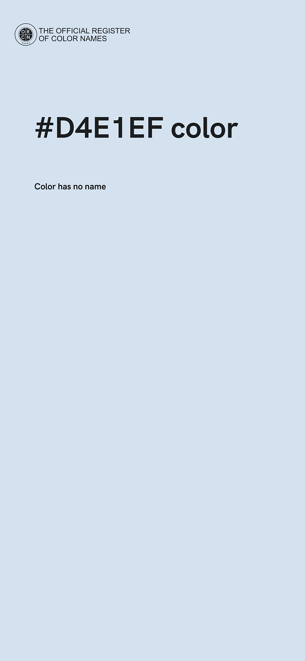 #D4E1EF color image