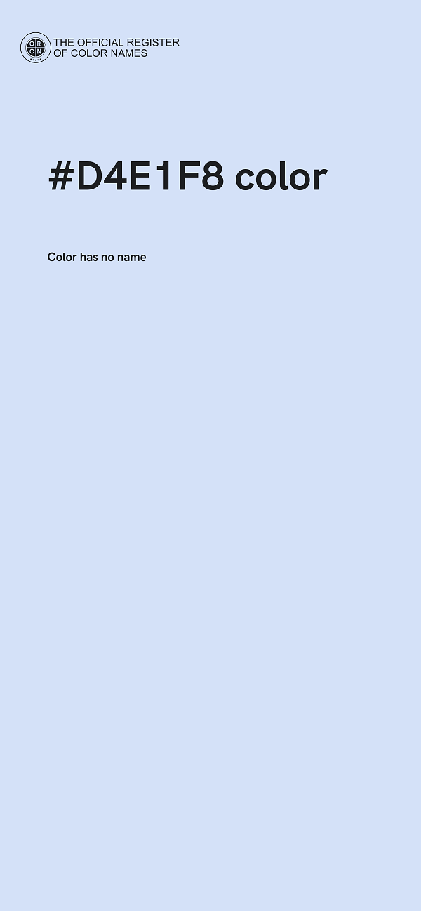 #D4E1F8 color image