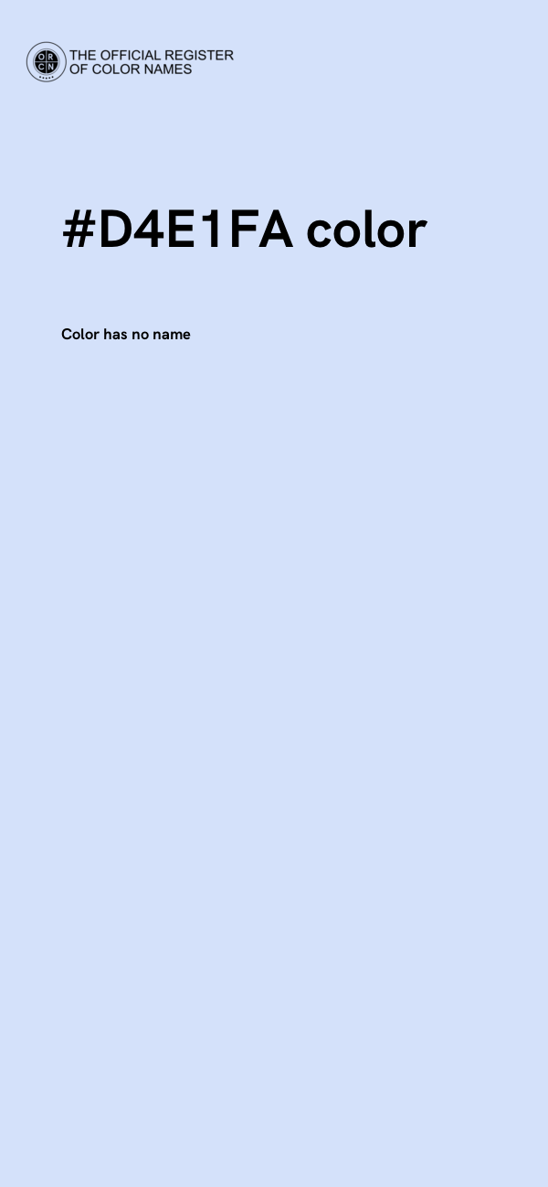 #D4E1FA color image