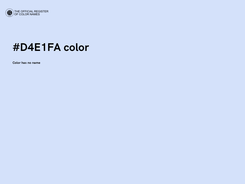 #D4E1FA color image