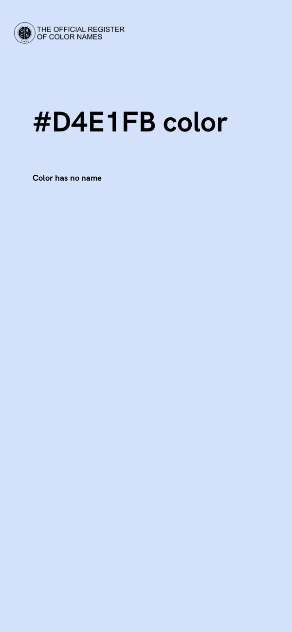 #D4E1FB color image