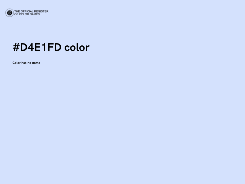 #D4E1FD color image