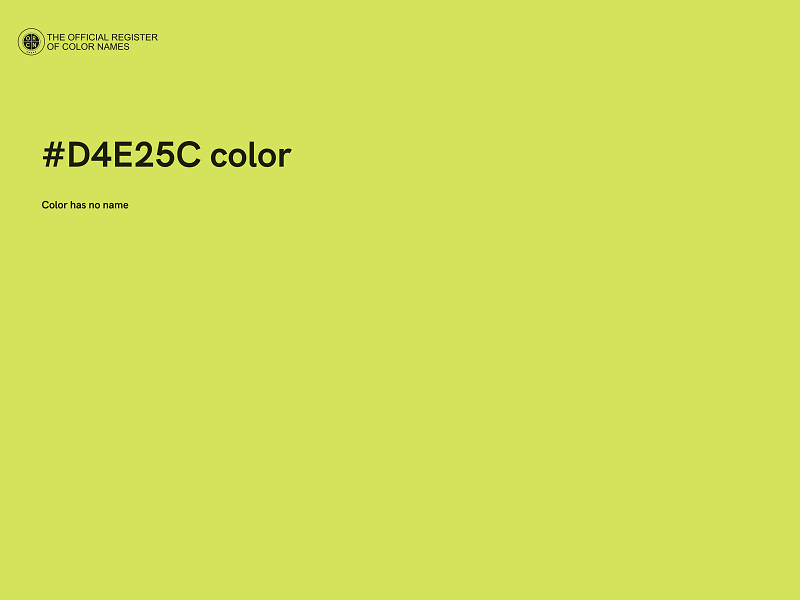 #D4E25C color image