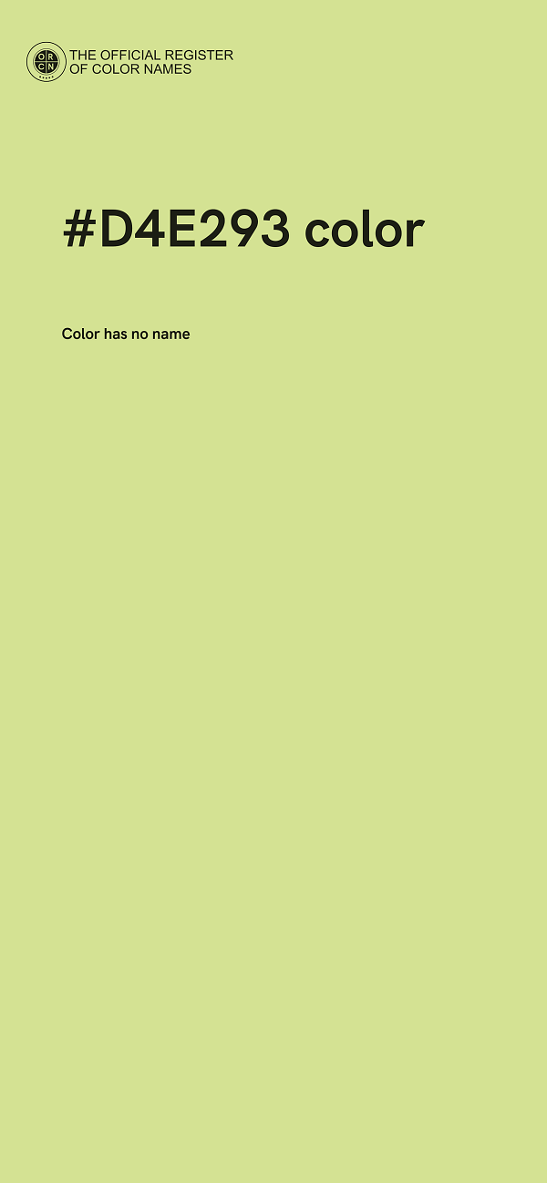 #D4E293 color image