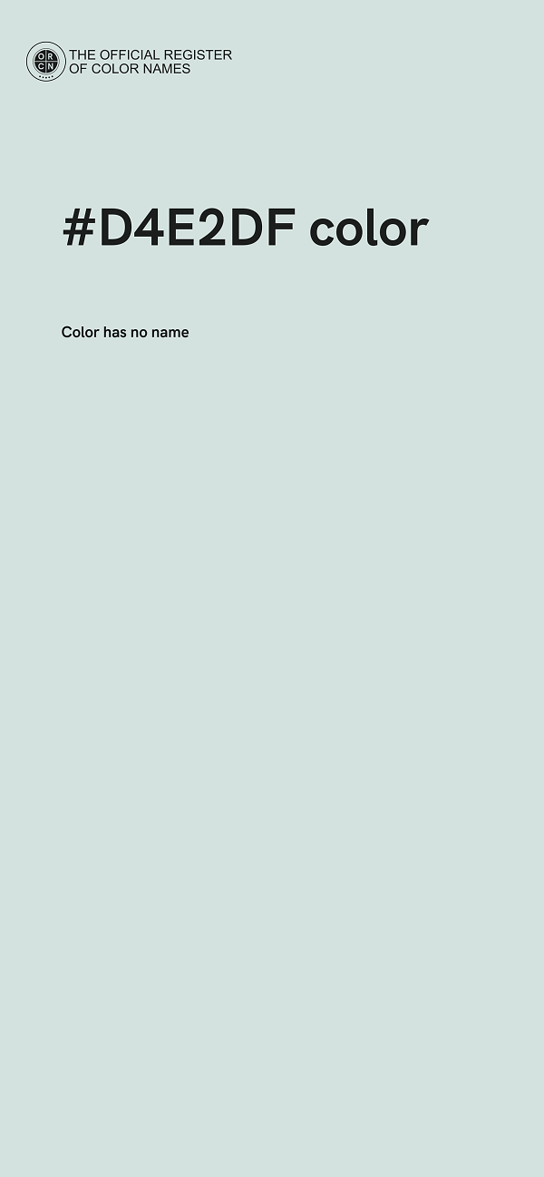 #D4E2DF color image