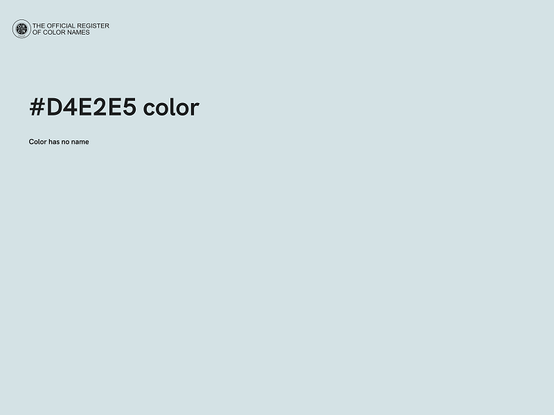 #D4E2E5 color image