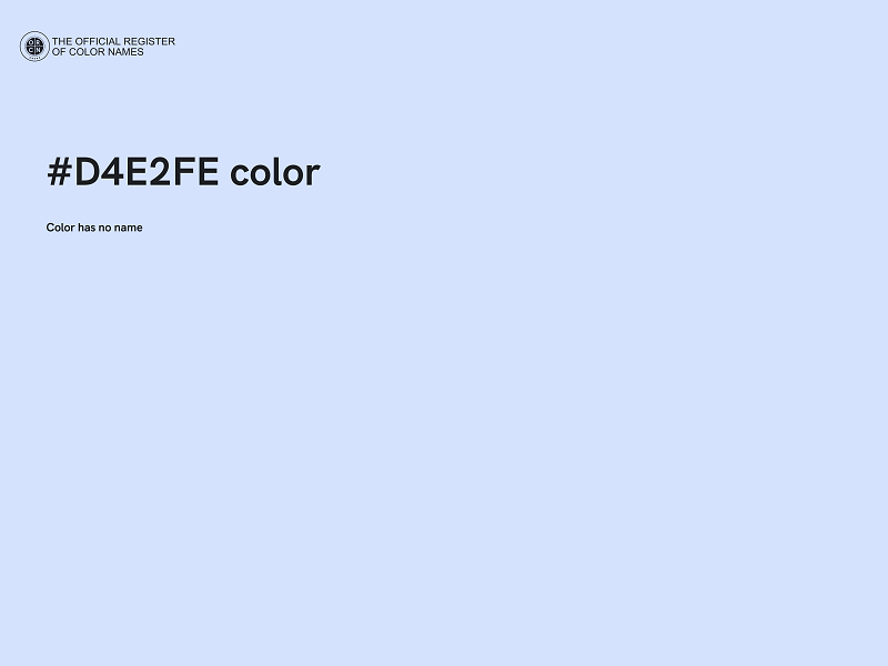 #D4E2FE color image