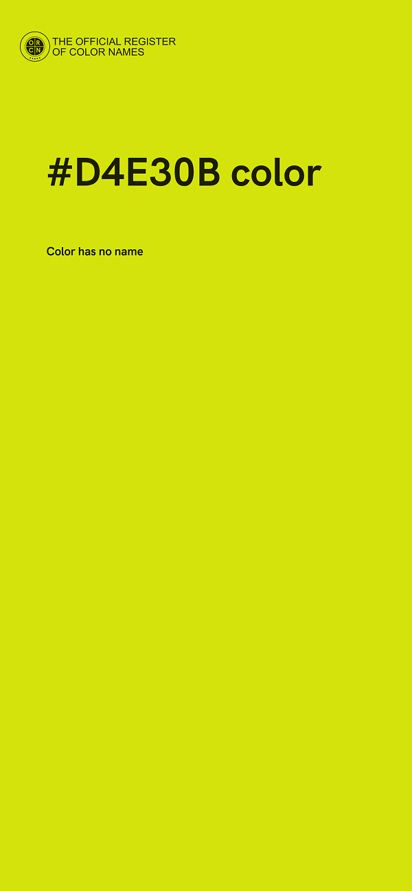 #D4E30B color image