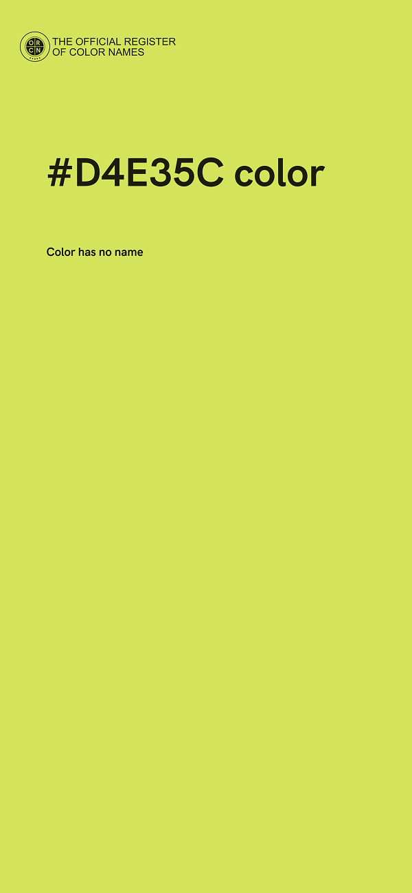 #D4E35C color image