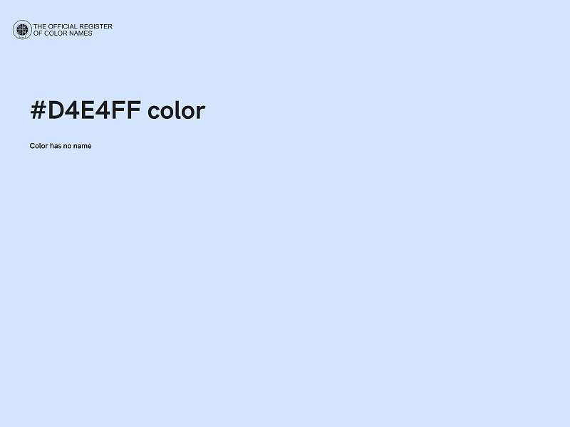 #D4E4FF color image