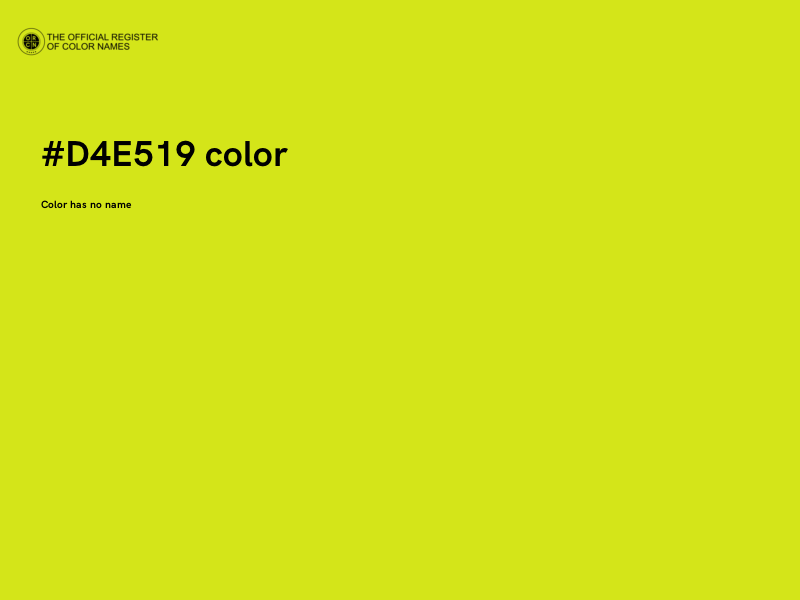 #D4E519 color image