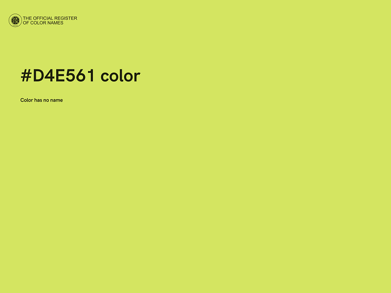 #D4E561 color image