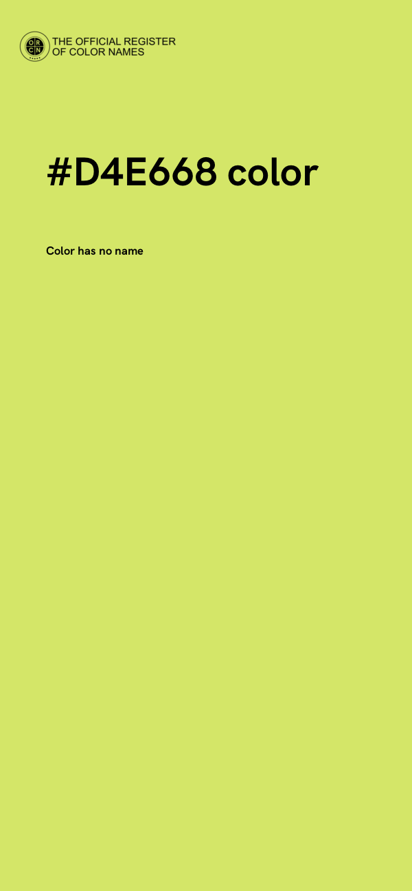 #D4E668 color image