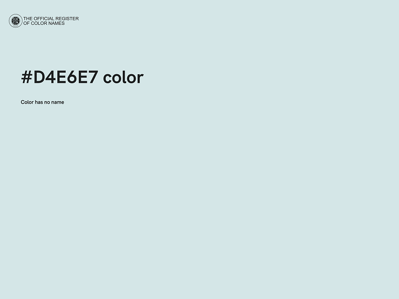 #D4E6E7 color image