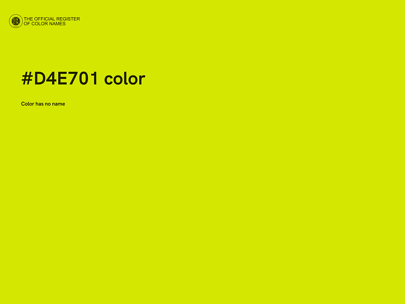 #D4E701 color image