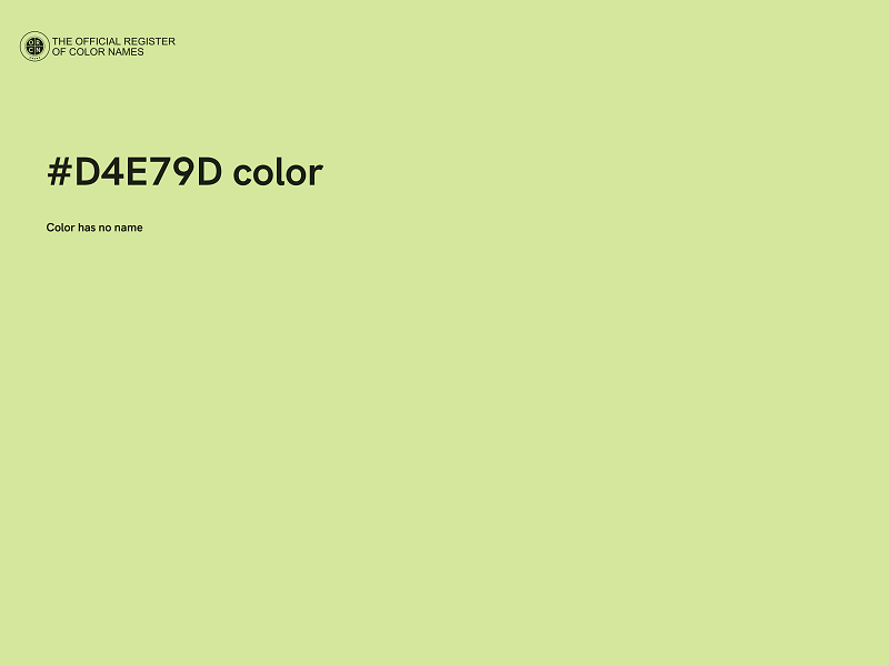 #D4E79D color image