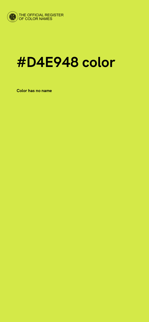 #D4E948 color image