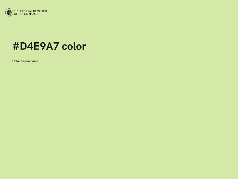 #D4E9A7 color image