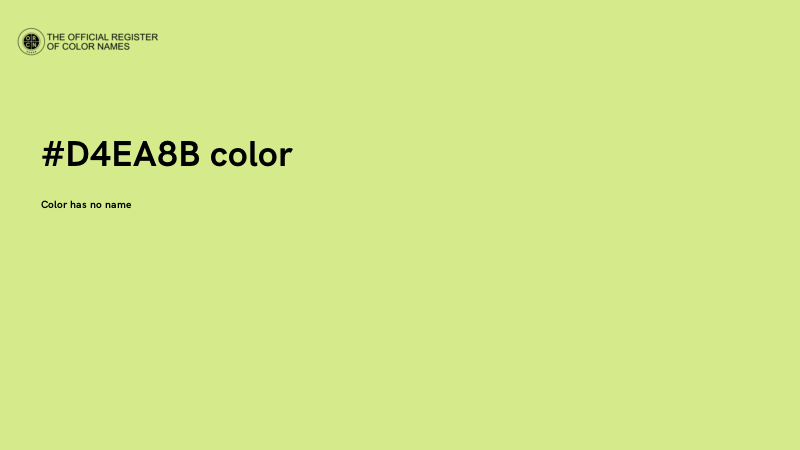 #D4EA8B color image