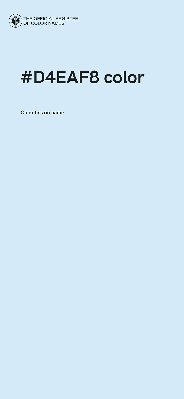 #D4EAF8 color image