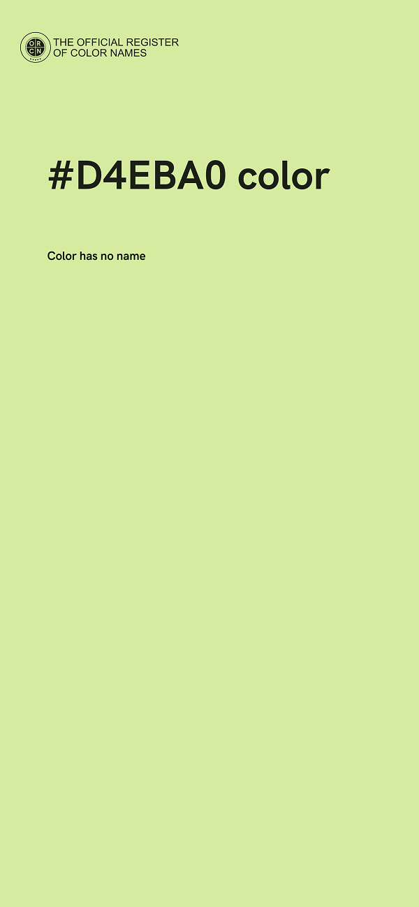 #D4EBA0 color image