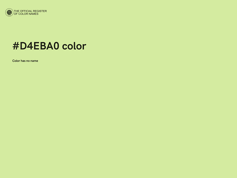 #D4EBA0 color image
