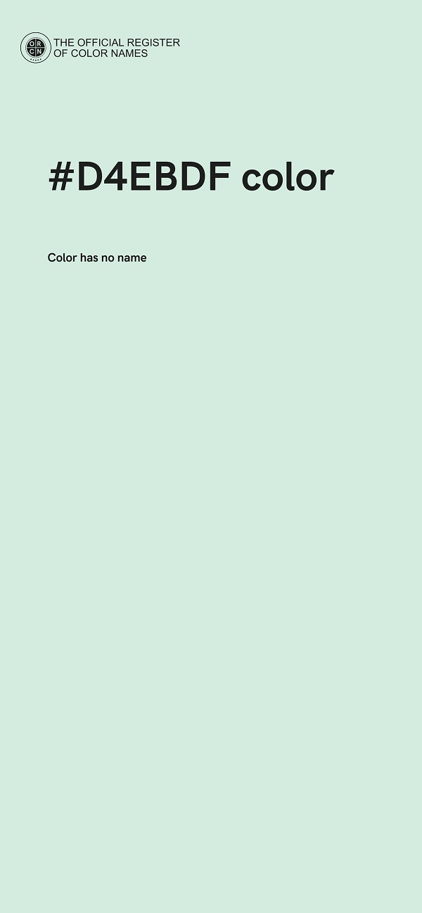 #D4EBDF color image