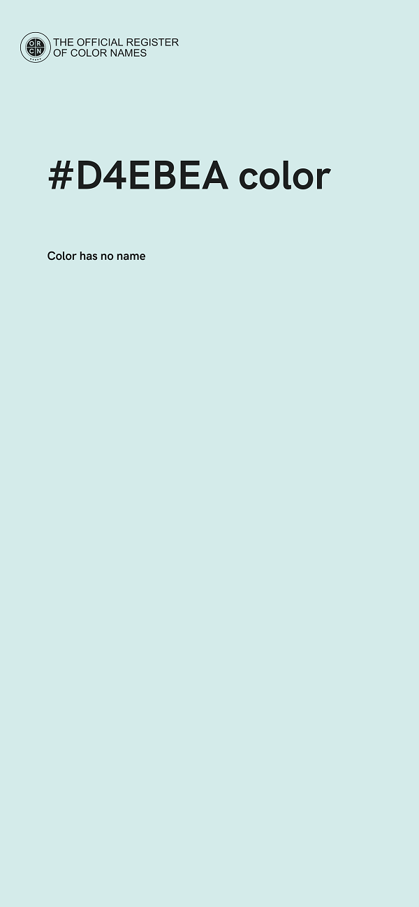 #D4EBEA color image