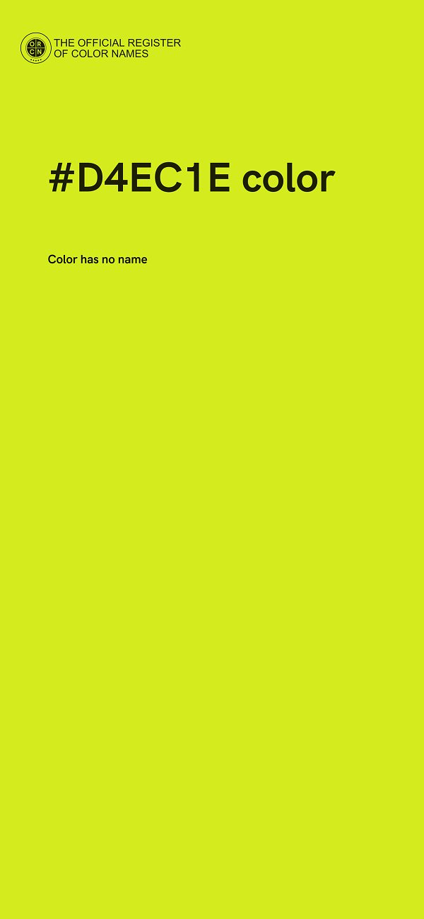 #D4EC1E color image