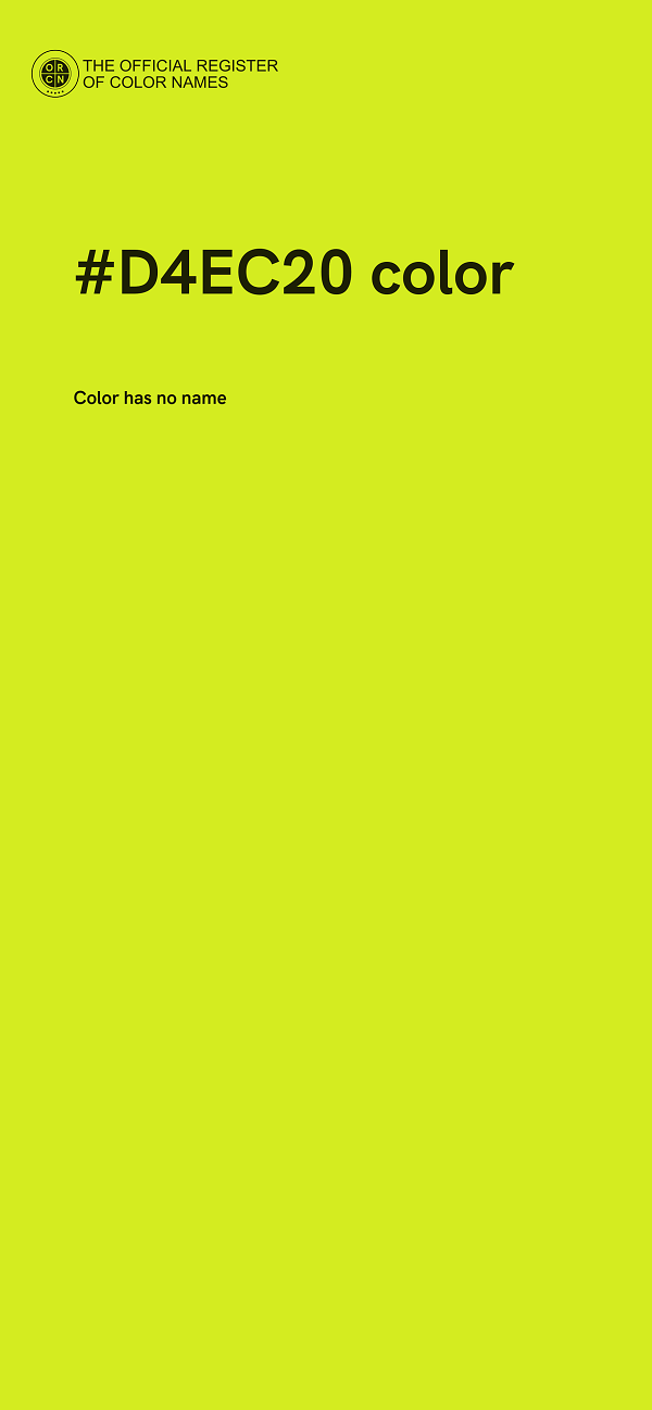#D4EC20 color image