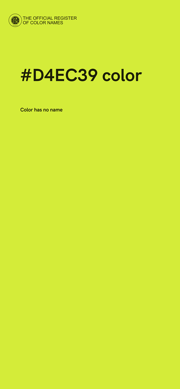 #D4EC39 color image